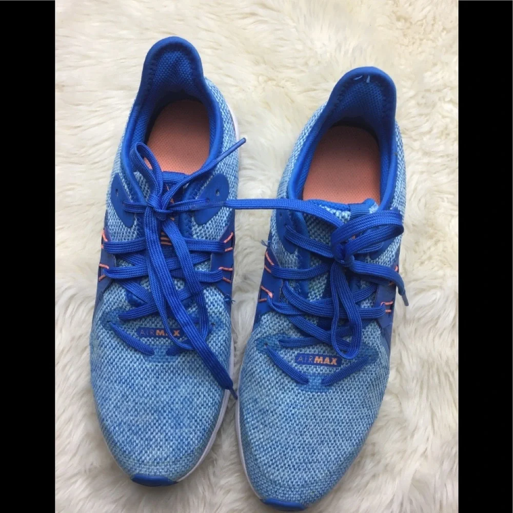 Nike air max blue squent 3 youth 6.5 sneakers